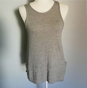 Madewell Women Drape Sleeve ankles Tank‎ Top Gray Small